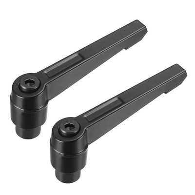 2Pcs M10 Handle Adjustable Clamping Lever Thread Ratchet Female Threaded Stud