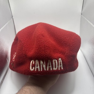 Canada Olympic Roots Athletics Red Large Newsboy Cap 
