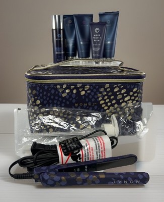 MONAT Travel Size LOT Conditioner Blow Out Cream Masque Hairspray Straightener +