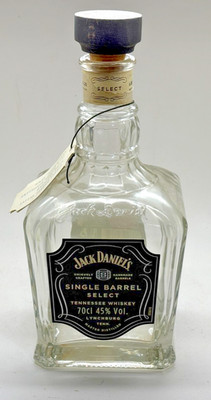 JACK DANIELS SINGLE BARREL SELECT LEERFLASCHE - HAUSBAR WHISKEY WHISKY PUB