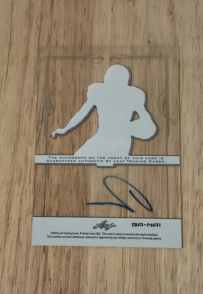 2015 Leaf Clear Base Auto Bronze Nelson Agholor #BA-NA1 Rookie Auto RC—MS#17 - Image 2 of 3