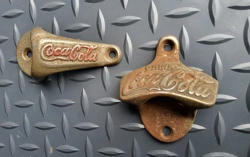 TWO VINTAGE COCA-COLA BOTTLE OPENERS - 1926 STARR