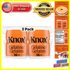 Unflavored Gelatin - 2 Canisters, Zero Carb, Resealable Freshness, 5 Calories
