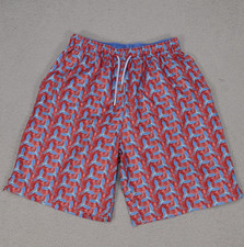 Peter Millar Swim Pool Trunks Men's M Seaside Collection Parrot Print Lined Red