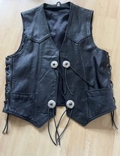 Biker Leder Weste Neu
