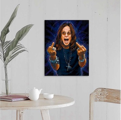 Ozzy Osbourne Canvas 16x20 Black Sabbath Legend RIP | eBay
