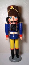 Erzgebirgische Volkskunst Nutcracker Soldier 15” German Democratic Republic