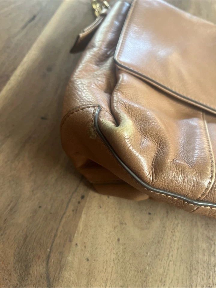 Bolso de hombro convertible vintage Tory Burch Robinson marrón Foto 4 de 4