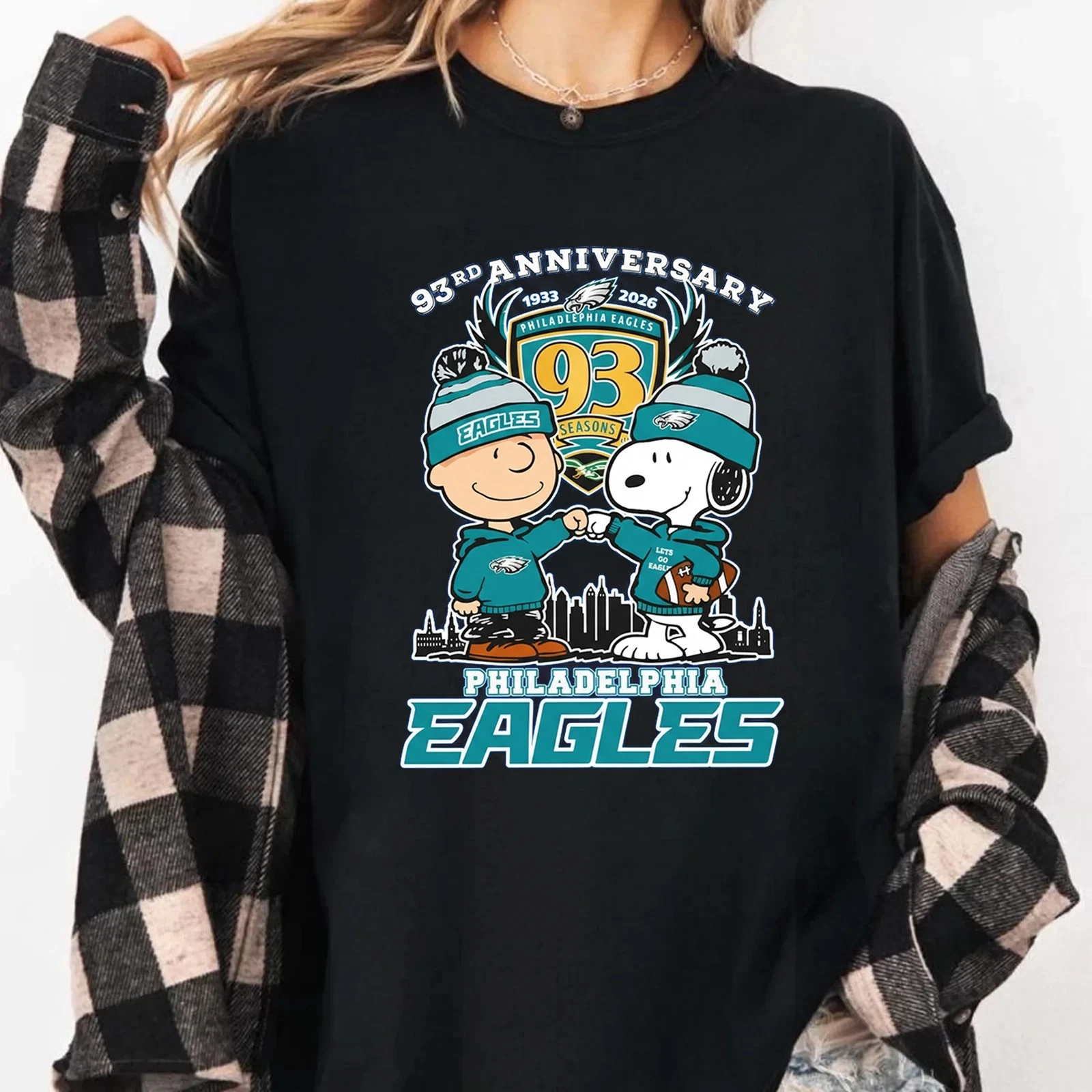 Philadelphia Eagles 93th Anniversary 1933 2026 T-Shirt