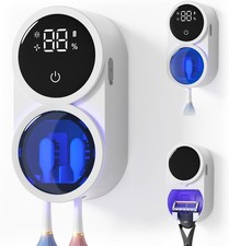 Toothbrush Sanitizer Holder Wall-Mounted Auto-Inductive Bathroom Organi