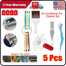 5PCS Air Conditioner Fin Cleaner Set Fin Comb Condenser Straightener Repair Tool