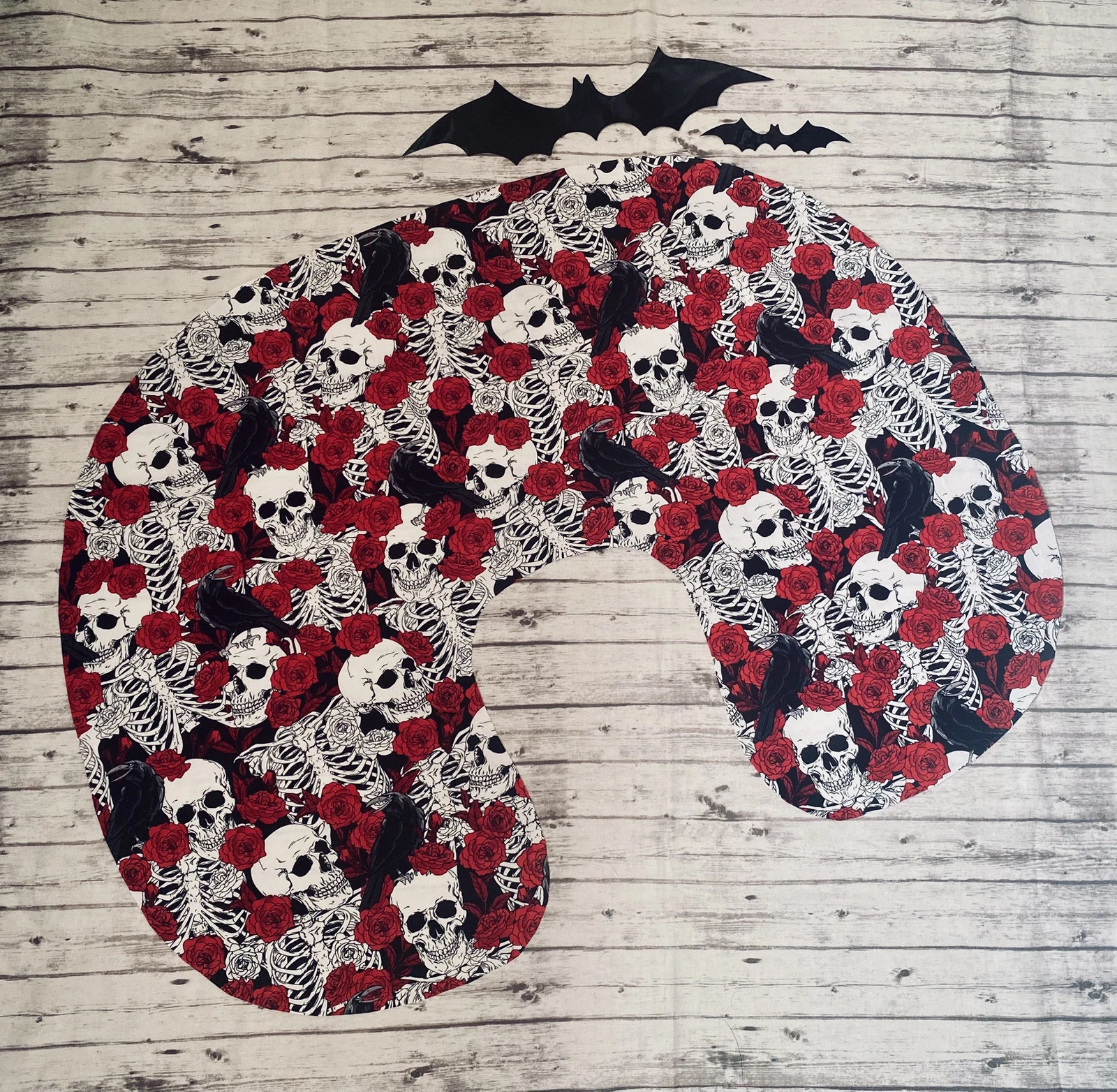Gothic Skulls Crows Beautiful Nightshade Nightmares Nursing Pillow Cover
Opens in a new window or ta