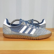 UK 9 - adidas Indoor Super BD7625 Trainers Men?s Raw Steel Suede Lifestyle Shoes