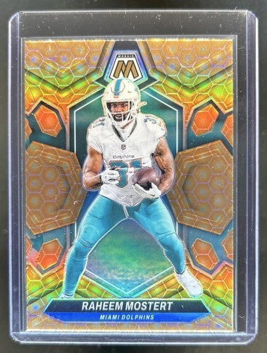 2024 Panini Mosaic Raheem Mostert Honeycomb Prizm #136 Dolphins