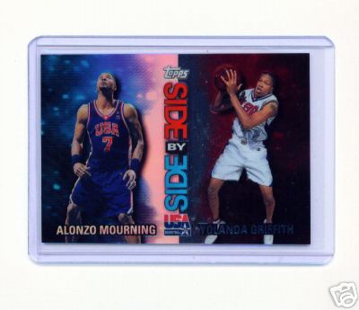 RARE 2000 TOPPS USA ALONZO MOURNING / YOLANDA GRIFFITH REFRACTOR #SS10 NBA WNBA - Bild 1 von 1