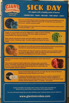 GIANT microbes Themed Box - Sick Day With Booklet NEW Box Open | eBay