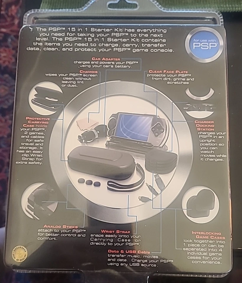 Dream Gear 15 Piezas PSP Essential Accesorios Starter KIT Foto 2 de 4
