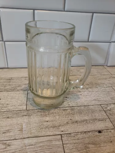 Anchor Hocking Vertical Ribbed 16 Oz. Beer Mug w/Handle