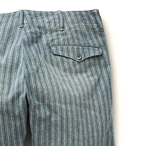 PANTALONES POLO RALPH LAUREN DOBLE RL RRL DÉCADA 1940 OFICIAL BRITÁNICO A RAYAS CHINOS $340+ - Imagen 3 de 7