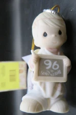 Precious Moments-Christmas Ornament 1996 Peace On Earth Anyway - #183369