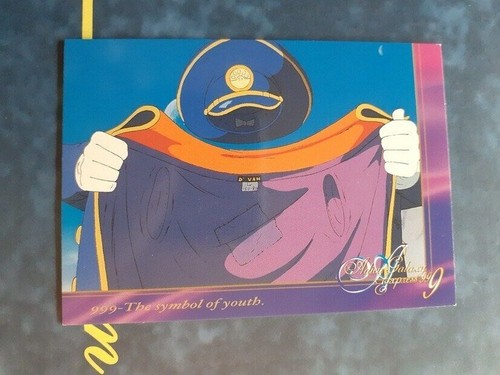 Celluloïd Vintage Albator 1981 Avec Fond Galaxie Express 999 - Collection Toei Animation