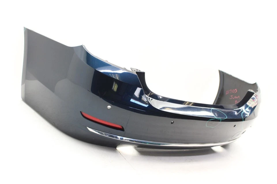 2015-2016 BMW 435i Convertible Blue Rear Bumper Cover with Park Assist Option - Image 2 of 4