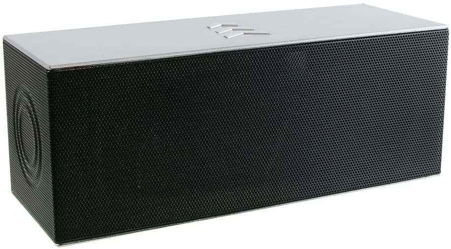 Enceinte Bluetooth Pulsar en finition métal argenté avec un son clair