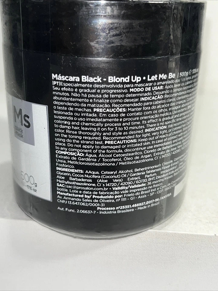 Máscara de pestañas Let Me Be negra rubia sellada 500 g Foto 4 de 4