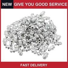 Universal M6x1 Grease Nipple Fitting Steel Zerk Fitting Adapter Pack of 100