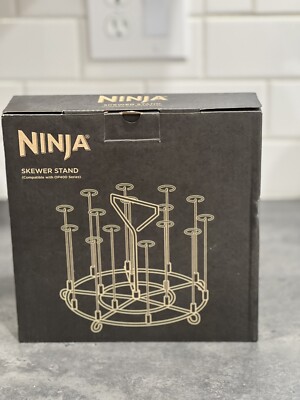 Ninja Foodi Stainless Steel Skewer Stand AOP103BRN 8-Qt Cooker
