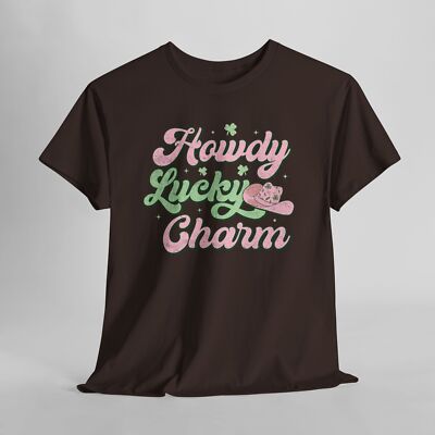 St. Patrick's Day Tee, Lucky Charm Irish Cowgirl Shirt for Celebrating, Holiday