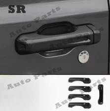 For Jeep Wrangler JL 2018-2024 ABS black exterior door handle decorative cover