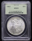 1887 Morgan Dollar PCGS MS63