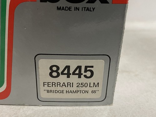 BOX MODEL Ferrari 250 LM BRIDGE HAMPTON 1965 1:43 Diecast coche - Imagen 6 de 6