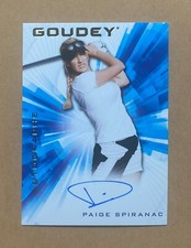 2021 UD Goodwin Champions #GA-PS Paige Spiranac Rookie Goudey Autograph RC Auto