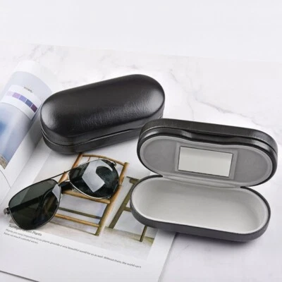 Holder Multi-function Glasses Case Eyewear Case Double Interlayer Mirror Box