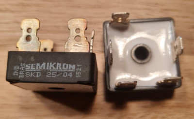 1 Stück Semikron Brückengleichrichter SKD 25/04 400V 20A