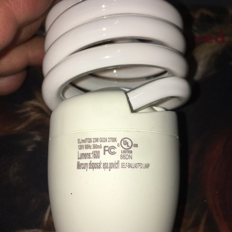 Philips 23w=100w Mini Twist GU24 CFL 2700k Warm White Fluorescent Bulb 👀GR8 BUY - Image 3 of 4