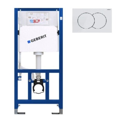 WC  Vorwandelement ,Spülkasten Geberit  Bedienungsplatte  Geberit Delta 01