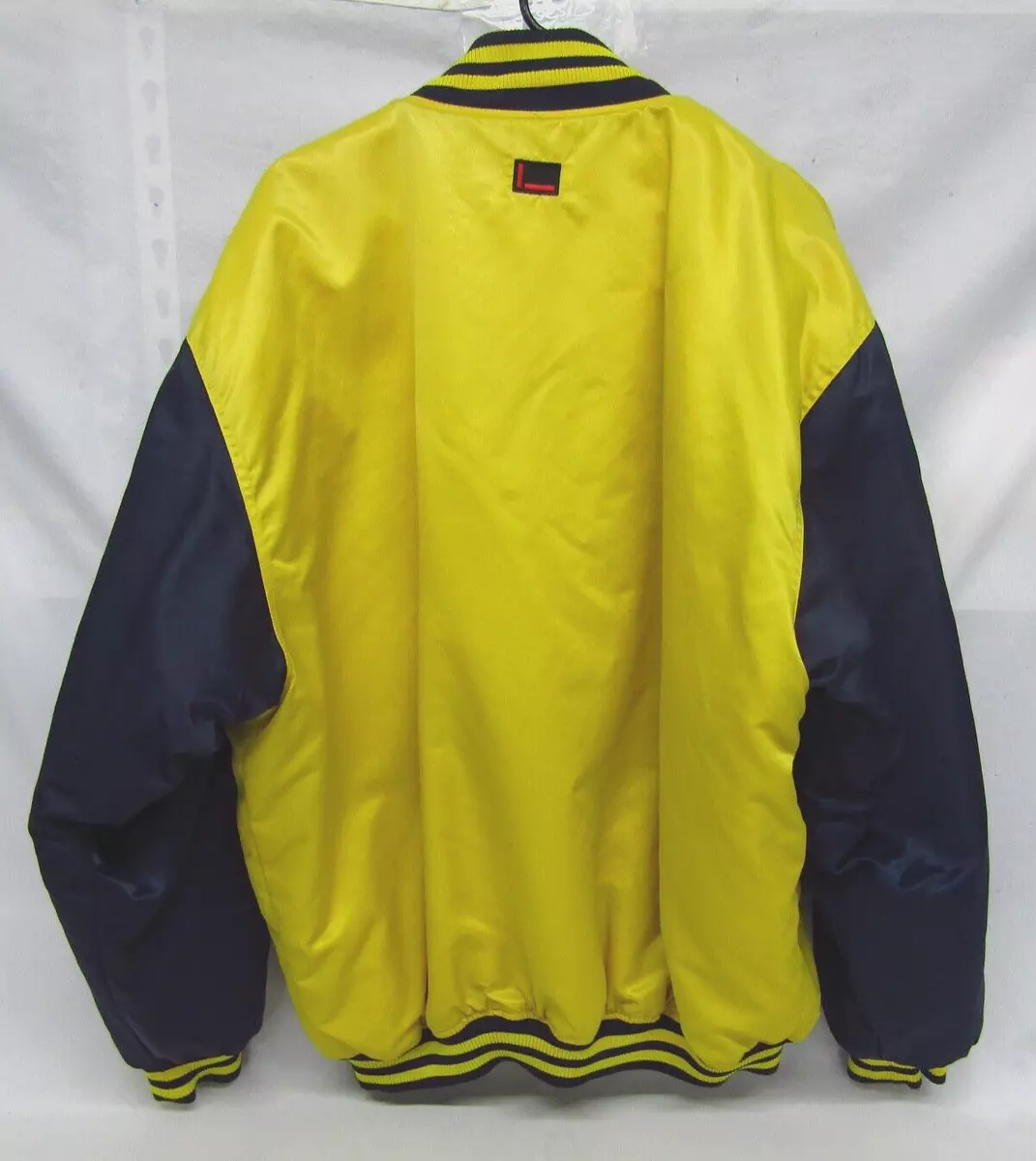 Vintage FUBU 05 Varsity Bomber Jacket Coat Yellow/Blue Hip Hop Men's Size  XXL | eBay