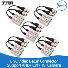 5 Pack 10 Pcs Mini CCTV BNC Passive UTP Video Balun Transceiver With Pigtail