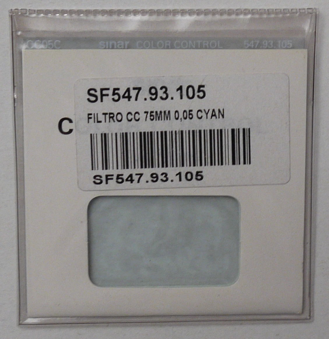 Filtre Sinar Dégradé Bleu BG 547.91.906 Pour Chambre Grand Format - Occasion