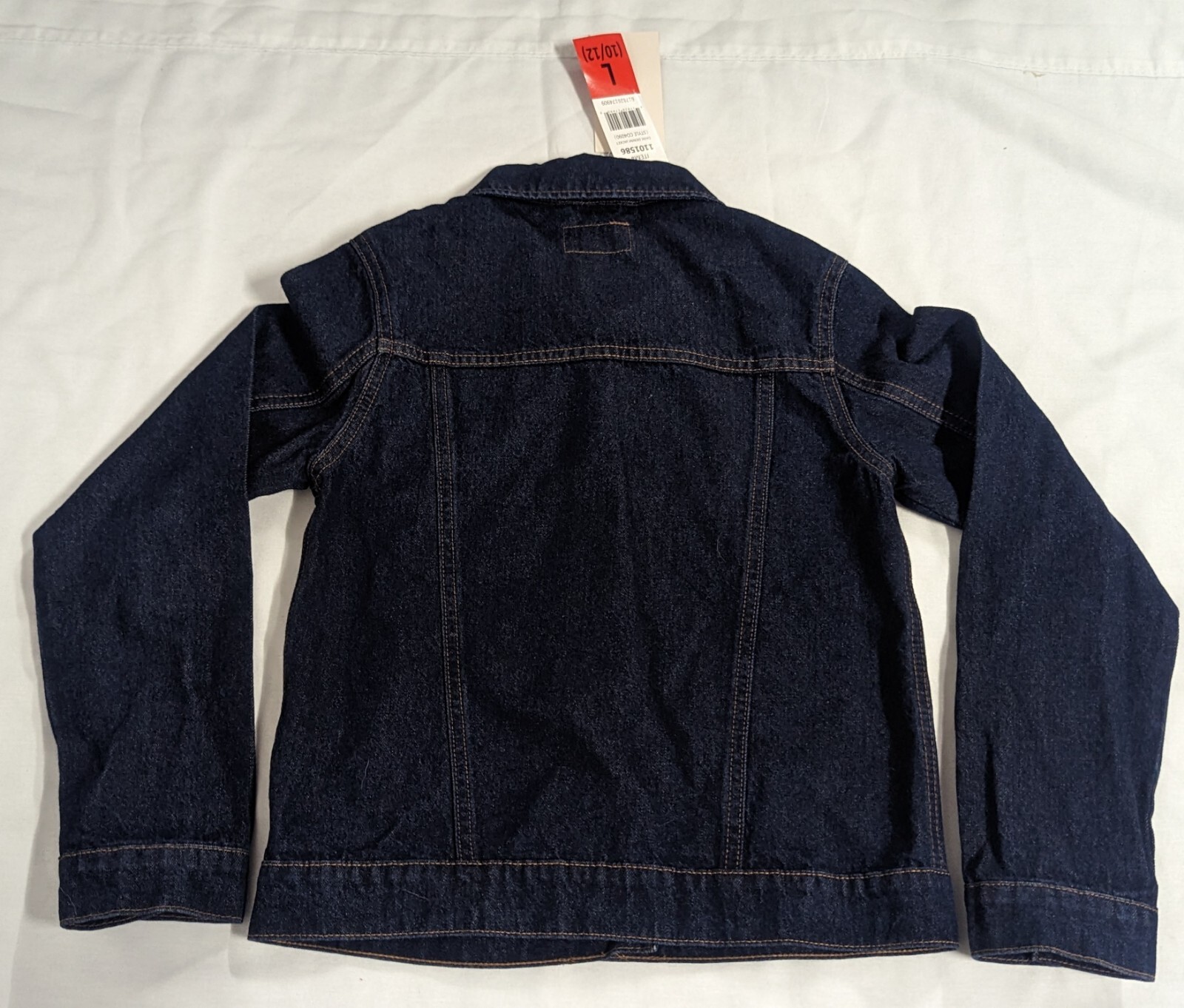 Jona Michelle Girls Blue Denim Jacket Size L 10/12 image 9