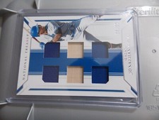 2019 National Treasures Jonathan Davis  Jersey Bat Relic #80/99 Blue Jays