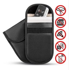 Car Key Signal Blocker Case Faraday Cage Fob Pouch Keyless RFID Blocking Locking