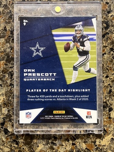 DAK PRESCOTT 2021 PANINI JUGADOR DEL DÍA KABOOM! #'d 99/99 SSP DALLAS COWBOYS - Imagen 2 de 6