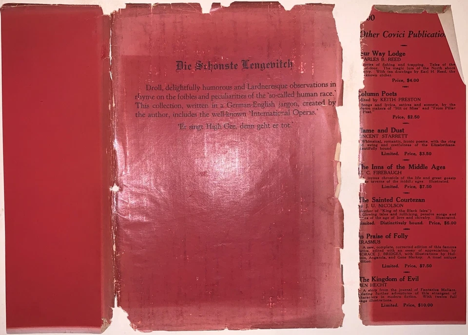 SIGNED BY AUTHOR, 1st Ed, 1925, DIE SCHONSTE LENGEVITCH, by Kurt M Stein, GERMAN - Image 2 of 4