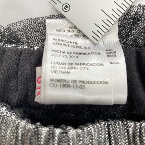 Jona Michelle Girls Skirt Silver & Black Size 7 - Picture 5 of 8