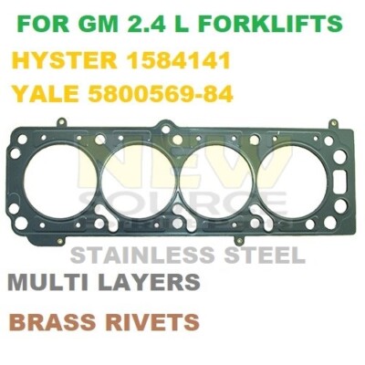 HY 1584141 HYSTER YT 5800569-84 YALE STAINLESS STEEL HEAD GASKET GM 2.4 ...