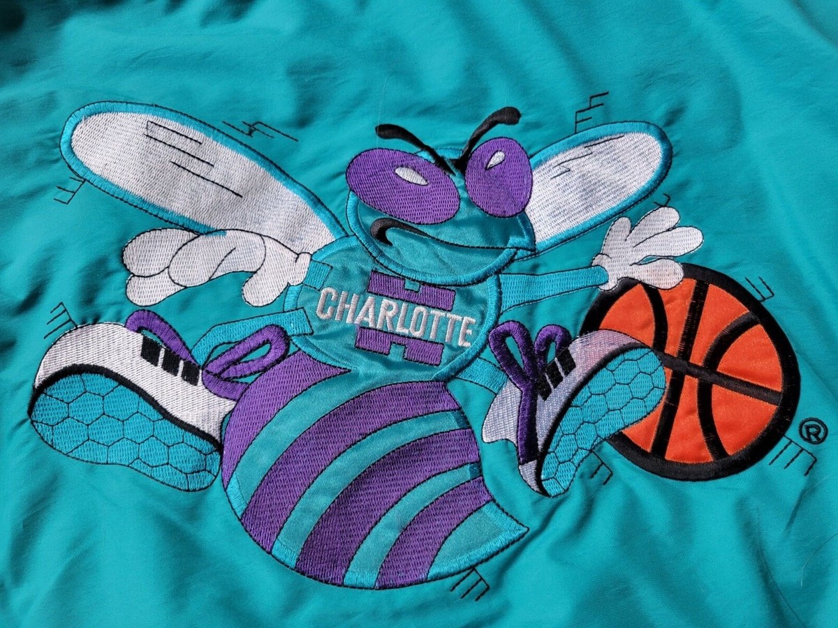 VINTAGE 90's Charlotte Hornets XXL STARTER JACKET NBA VINTAGE 90's Charlotte Hornets XXL STARTER JACKET NBA